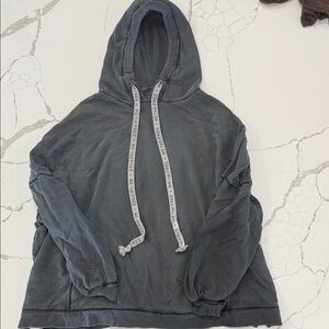 Free People Oversized Gray Hoodie Sweater